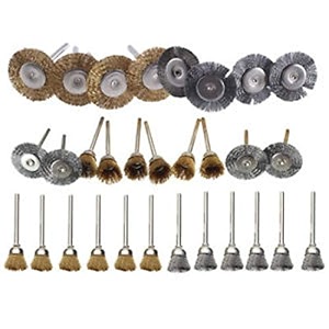 diy crafts design no  10 pack of 36 pcs 36pcs brass steel wire brush set wire wheel brush set buffing polishing brushes set 18 3mm shank accesso design no  10 pack of 36 pcs