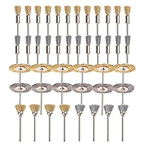diy crafts design no  3 pack of 36 pcs 36pcs brass steel wire brush set wire wheel brush set buffing polishing brushes set 18 3mm shank accessor design no  3 pack of 36 pcs