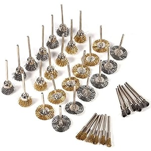 diy crafts design no  6 pack of 36 pcs 36pcs brass steel wire brush set wire wheel brush set buffing polishing brushes set 18 3mm shank accessor design no  6 pack of 36 pcs