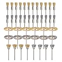 DIY Crafts Design No # 3, Pack of 36 Pcs, 36Pcs Brass Steel Wire Brush Set, Wire Wheel Brush Set, Buffing polishing Brushes Set, 1/8 (3mm) Shank, Accessor (Design No # 3, Pack of 36 Pcs)