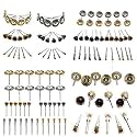 DIY Crafts Design No # 7, Pack of 36 Pcs, 36Pcs Brass Steel Wire Brush Set, Wire Wheel Brush Set, Buffing polishing Brushes Set, 1/8 (3mm) Shank, Accessor (Design No # 7, Pack of 36 Pcs)