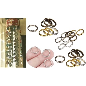 diy crafts 25 pcs 4-15mm mix colour sizes 4-15mm mix sizes jump ring connector 4 style fashion split double loops open key chains small split jump 25 pcs 4-15mm mix colour sizes
