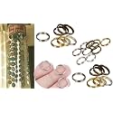DIY Crafts 225 Pcs, 4-15mm Mix Sizes Color, 4-15mm Mix Sizes Jump Ring Connector 4 Style Fashion Split Double Loops Open Key Chains Small Split Jump (225 Pcs, 4-15mm Mix Sizes Color)