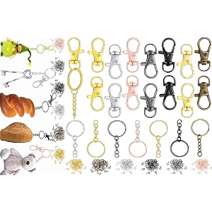 diy crafts 25x pcs bright silver 5 sets 20 pcs - 50 sets 200 pcs keychain rings  chain open jump rings amp screw eye pins for crafts charm jewelry ma 25x pcs bright silver