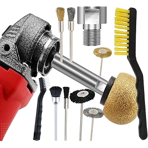 diy crafts 5x 434inch extension shaft kit m14 extension shaft12 pieces brassnylon bristle brush rotary for hardware polishercar polisherpolishing padsbacking 5x 434inch extension shaft kit