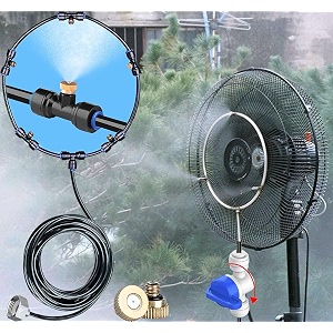 diy crafts 6 pcs mist set multi accessories misting set 6 pcs nozzle mist cooling system fan misting kit for plants swimming pool cool hose pip6 pcs mist set multi accessories misting set