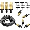 DIY Crafts 6 Pcs Sprayer Mist Kit, Included Pipe + Faucet Connector + Accessory, Copper Misting Fog Cooling Nozzles Atomizing Sp(6 Pcs Sprayer Mist Kit, Included Pipe + Faucet Connector + Accessory)