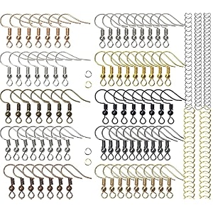 diy crafts 600 grm silvery 1000 jump rings amp 24 pcs hypoallergenic earring hooks 4mm - 10mm for jewelry making key rings necklace repair making ha600 grm silvery