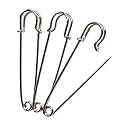 DIY Crafts 8 Pcs, Customized DIY Pin, Silvery Steel Safety Pins Durable, Rust-Resistant Nickel Plated Steel Set - Silver Cu (8 Pcs, Customized DIY Pin)