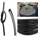 DIY Crafts Black Flexible Pipe-Hose Only Watering Tubing Drip Pipe PVC Hose Irrigation System Watering Systems Flexible Pipe Hose Only Black Greenhouse Lawn Plants Garden Patio (15mtr, 8/11*Pipe-8mm)