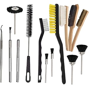 diy crafts 60x multi brushes different shapes ergonomic woodnylonmetal handles organizing cleaning maintainance for drill machines engines floor corners jets car automot60x multi