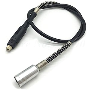 diy crafts combo set no  2 silver black profession metal and rubber inner core soft flex shaft tube 03-32 mm drill chuck for cleaning combo set no  2 silver black