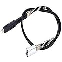 DIY Crafts Combo Set No # 4, Silver Black, Profession Metal and Rubber Inner Core Soft Flex Shaft Tube 0.3-3.2 mm Drill Chuck for Cleaning (Combo Set No # 4, Silver Black)