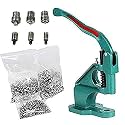 Diy Crafts CT-DIY-HI-27235 Tool Kit 3 Die Hand Press Grommet Machine #0#2#4 With Grommets & Eyelet Feeding, # 21, Golden, Pack of 3000 Grommets (Silver)