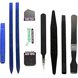 diy crafts ct-diy-hi-47328 opening pry tool repair kit with non abrasive nylon spudgers and anti static tweezers pack of 1 pc multicolor