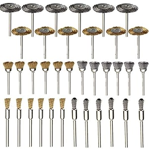 diy crafts design no  13 pack of 36 pcs 36pcs brass steel wire brush set wire wheel brush set buffing polishing brushes set 18 3mm shank  accessodesign no  13 pack of 36 pcs