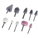 DIY Crafts Design No # 3, Pack of 5 Pcs, 5Pcs Mounted Stone Point Abrasive Grinding Wheels Bit Set for Dremel Rotary Tools for Polishing Shapes, Elec (Design No # 3, Pack of 5 Pcs)