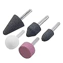 DIY Crafts Design No # 5, Pack of 5 Pcs, 5Pcs Mounted Stone Point Abrasive Grinding Wheels Bit Set for Dremel Rotary Tools for Polishing Shapes, Elec(Design No # 5, Pack of 5 Pcs)