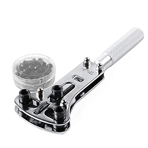 diy crafts watch repair of back opener wrench and large watch case movement holder for waterproof watch change battery yourself battery tool set watch repair design no  a colour no  11