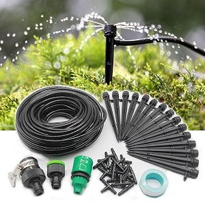 diy crafts drip irrigation system automatic irrigation drip kit for garden watering irrigation system garden spray hose kits for flower bed patio pack of 12 plants ready to fit kit