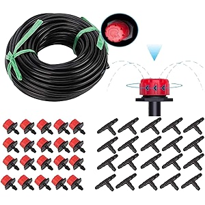 diy crafts drip irrigation system automatic irrigation drip kit for garden watering irrigation system garden spray hose kits for flower bed patio pack of 28 plants ready to use kit
