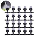 DIY Crafts 15 Pcs, Only 360° Grey Mister Nozle, Drip Irrigation System Automatic Irrigation for Garden Watering System Garden Spray Hose for Flo (15 Pcs, Only 360° Grey Mister Nozle)
