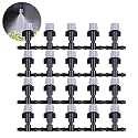 DIY Crafts 30 Pcs, Only 360° Grey Mister Nozle, Drip Irrigation System Automatic Irrigation for Garden Watering System Garden Spray Hose for Flo (30 Pcs, Only 360° Grey Mister Nozle)