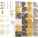 DIY Crafts 800 Gram, Dull Grey Black, Earring Hooks for Jewelry Making – Earring Making Kit – Earring Hook Earring Kit for Making Earrings M(800 Gram, Dull Grey Black)