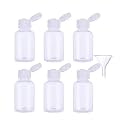 DIY Crafts Pack Of 25 Pcs, Medium, Clear Transparent Funnel, Flip-Cap Transparent Plastic Air Flight Travel Bottle Transparent Plastic Air Flight T (Pack Of 25 Pcs, Medium, Clear Transparent Funnel)