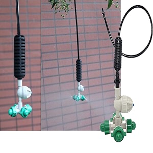 diy crafts 18 pcs fogger cross misting kit included pipe  faucet connector  accessory fogger cross misting sprinkler18 pcs fogger cross misting kit included pipe  faucet connector  accessory