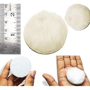 diy crafts fur felt pad only hook loop for cerium oxide backing nut wool polisher polishing clean buffing bonnet for furniture car paint floor fur felt pad only 15 pcs 234 inch fur felt pad only
