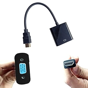 diy crafts hdmi to vga 1080p hdmi male to vga female video converter adapter electronics accessories dno 166 pack of 2 pcs black