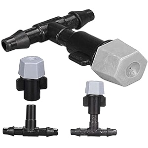 diy crafts home garden patio misting micro flow drip irrigation misting cooling system mist nozzle sprinkler 5-50 only grey mistnozzle  ttee 10 pcs only grey mistnozzle  ttee