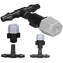 DIY Crafts Home Garden Patio Misting Micro Flow Drip Irrigation Misting Cooling System Mist Nozzle Sprinkler (5-50 Only Grey Mist/Nozzle + T/Tee) (20 Pcs, Only Grey Mist/Nozzle + T/Tee)