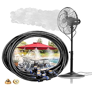 diy crafts 10 pcs mist set multi accessories set mist cooling system fan misting kit for animal plants swimming pool cooler tube hose pipe metal nozz10 pcs mist set multi accessories set