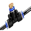 DIY Crafts 10 Pcs, Only Metal Mist Nozzle+Adopter, Mist Cooling System Fan Misting Kit for Animal Plants Swimming Pool Cooler Tube Hose Pipe Metal Nozzles J (10 Pcs, Only Metal Mist Nozzle+Adopter)