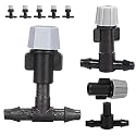 DIY Crafts Misting Cooling System with Mist Nozzle &amp; Quick Coupling for Garden Outdoor Patio Ubrella,Pergola,Vestibule,Garden/Greenhose (Pack of 50 Pcs, Only Mist Nozzle + T/Tee)