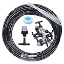 DIY Crafts 10 Misting Dripp 5mtr Pipe, Multi, Misting System Outdoor Cooling Mist System Drip Irrigation Mister with 10 Pcs Misting Nozzle (10 Misting Dripp 5mtr Pipe, Multi)