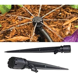 diy crafts only black cap 534 inch stake sprinkler for misting cooling system mist nozzle quick garden outdoor patio umbrellapergolavestibulegardengreenhose only 360stake 10x stake sprinkler