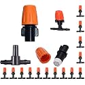 DIY Crafts 5x, Nozzle, Only Orange Mist Nozzle+T For Fan Water Misting Cooling System Summer Sprinkler Outdoor Greenhouse Park Plant Spray Hose Watering Spray Mister (Orange N (5x, Nozzle)