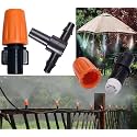 DIY Crafts Only Orange Mist Nozzles For Outdoor Misting Cooling Sprayer System Watering Irrigation Nebulizer Sprinkler (Only 360° Misting Nozzle) (40x, Only Nozzles)