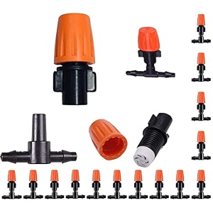 diy crafts 37x orange nozzlet orange mist nozzle for patio misting micro flow watering system trampoline waterpark home garden misting cooling automatic distribution lawn 37x orange nozzlet