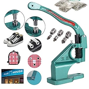 diy crafts pack of 1500 grommets hand press grommet machine  grommets eyelet tool kit 3 die hand press grommet machine 024 wgrommets amp eyelet feedin pack of 1500 grommets