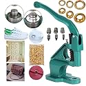 DIY Crafts Pack of 1500 Grommets, Hand Press Grommet Machine + Grommets Eyelet Tool Kit 3 Die Hand Press Grommet Machine #0#2#4 w/Grommets &amp; Eyelet Feeding (Pack of 1500 Grommets)