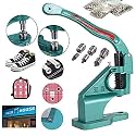 DIY Crafts Pack of 1500 Grommets, Hand Press Grommet Machine + Grommets Eyelet Tool Kit 3 Die Hand Press Grommet Machine #0#2#4 w/Grommets &amp; Eyelet Feedin (Pack of 1500 Grommets)