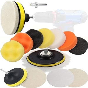 diy crafts pack of 174 pcs polishing pad kit 6x multi colour 29pcs polishing pad kit with m14 thread back pad amp adapter sponge woopack of 174 pcs polishing pad kit 6x multi colour