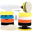 DIY Crafts Pack of 29 Pcs Polishing Pad Kit 1x, Multi Colour, 29Pcs Polishing Pad Kit With M14 Thread Back Pad &amp; Adapter Sponge Wool(Pack of 29 Pcs Polishing Pad Kit 1x, Multi Colour)