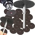 DIY Crafts Pack Of 40 Pcs, Multi, 2 Pcs Mandrel/Connecting Shank, Abrasive 32mm Metal Cutting Disc Grinder Rotary Tool Kit Resin Circul(Pack Of 40 Pcs, Multi, 2 Pcs Mandrel/Connecting Shank)