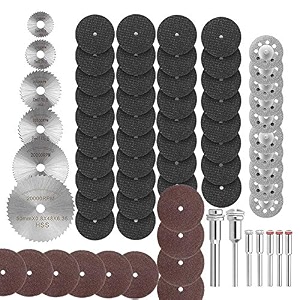 diy crafts pack of 50 pcs kit multi combo kit diamond cutting discs wheel drill bit cutting wheel set for rotary tool cutter kit with mandrels repack of 50 pcs kit multi combo kit