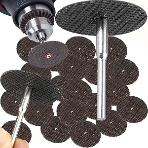 diy crafts pack of 60 pcs multi 2 pcs mandrelconnecting shank abrasive 32mm metal cutting disc grinder rotary tool kit resin circulpack of 60 pcs multi 2 pcs mandrelconnecting shank